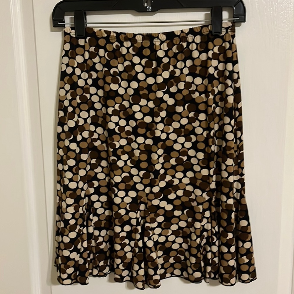 Briggs New York Circle Print Skirt